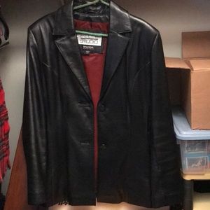 Women’s Leather Blazer Size L by Wilson Leather